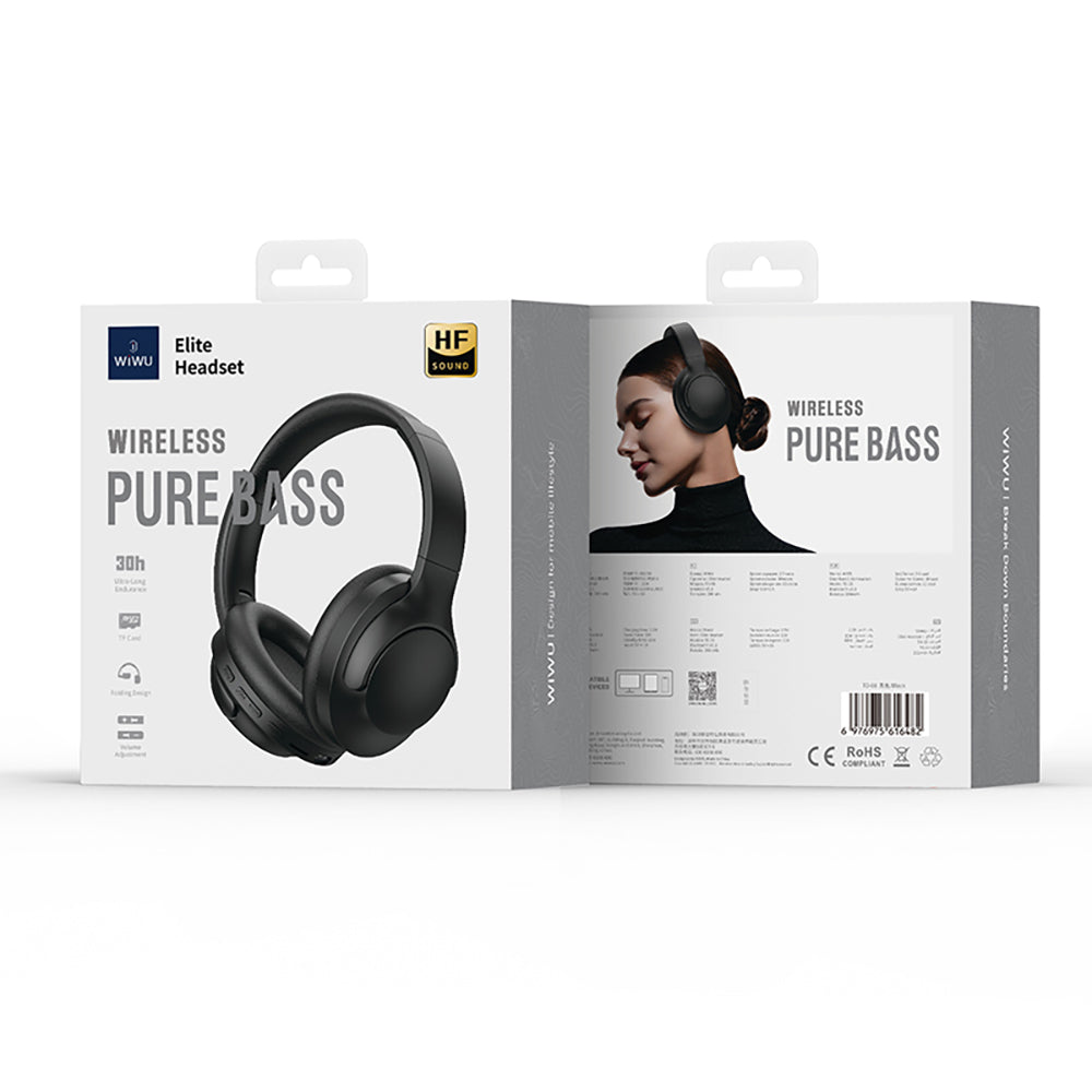 Wiwu TD-08 Elite Serisi Ayarlanabilir Pure Bass Hi-Fi Kulak Üstü Bluetooth Kulaklık v5.3 Wiwu TD-08 Elite Serisi Ayarlanabilir Pure Bass Hi-Fi Kulak Üstü Bluetooth Kulaklık v5.3